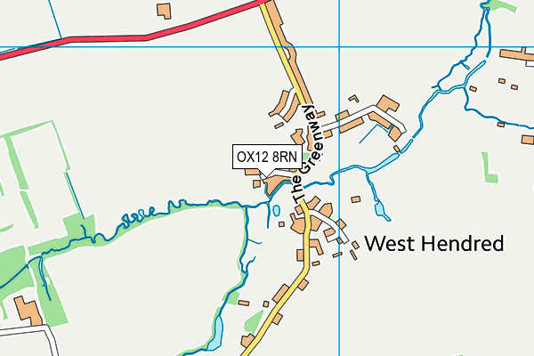 OX12 8RN map - OS VectorMap District (Ordnance Survey)