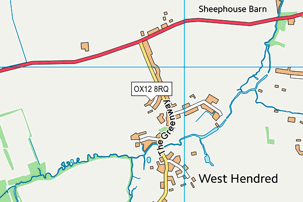 OX12 8RQ map - OS VectorMap District (Ordnance Survey)