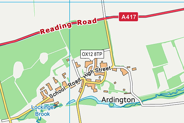 OX12 8TP map - OS VectorMap District (Ordnance Survey)