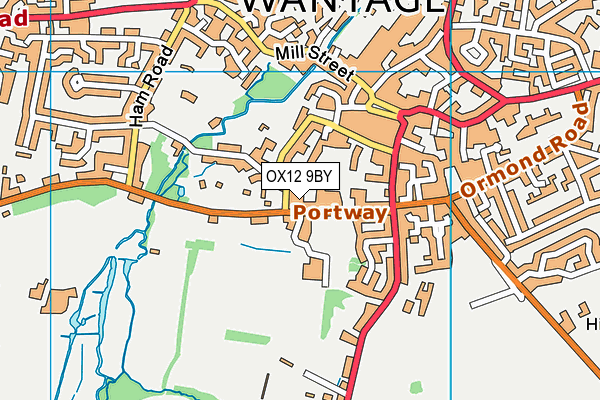 King Alfred's Academy (Centre Site) map (OX12 9BY) - OS VectorMap District (Ordnance Survey)