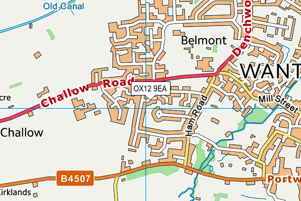 OX12 9EA map - OS VectorMap District (Ordnance Survey)