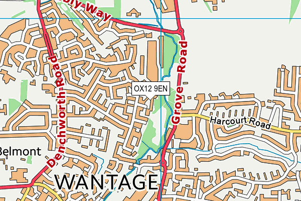 OX12 9EN map - OS VectorMap District (Ordnance Survey)