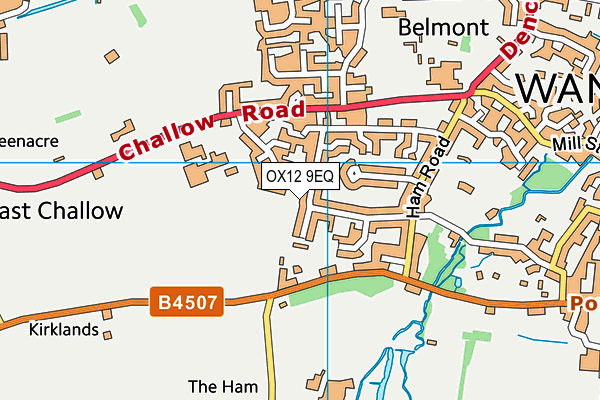 OX12 9EQ map - OS VectorMap District (Ordnance Survey)