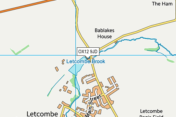 OX12 9JD map - OS VectorMap District (Ordnance Survey)