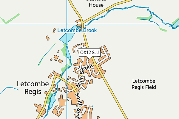 OX12 9JJ map - OS VectorMap District (Ordnance Survey)