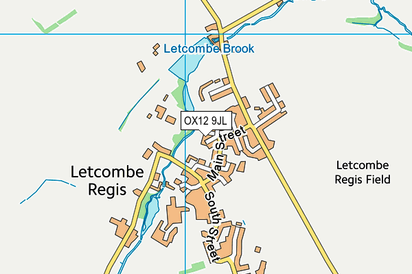 OX12 9JL map - OS VectorMap District (Ordnance Survey)