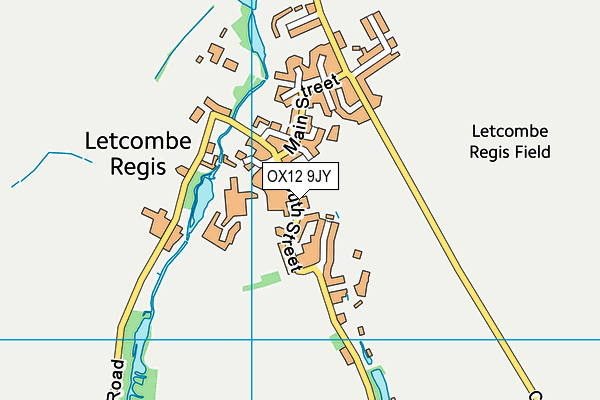 OX12 9JY map - OS VectorMap District (Ordnance Survey)