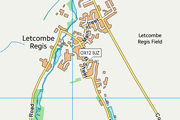 OX12 9JZ map - OS VectorMap District (Ordnance Survey)