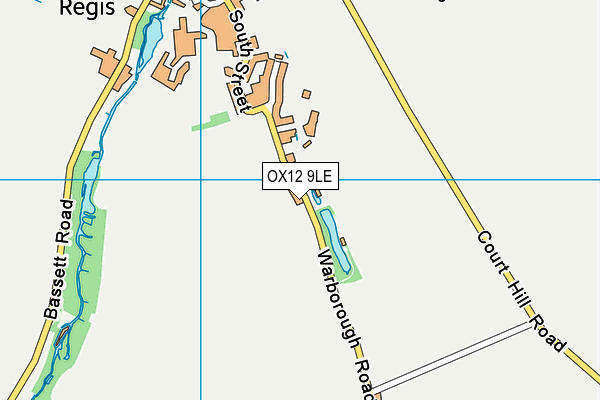 OX12 9LE map - OS VectorMap District (Ordnance Survey)