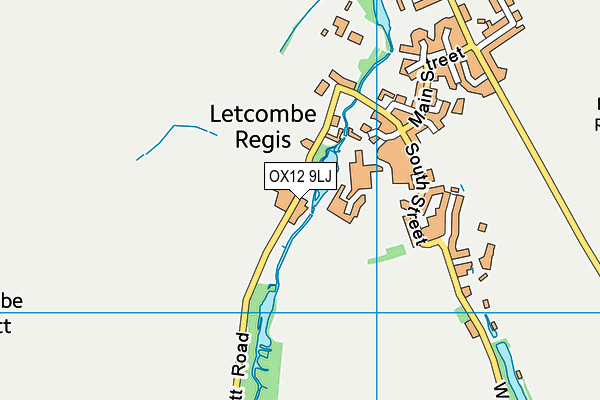 Letcombe Regis Recreation Ground map (OX12 9LJ) - OS VectorMap District (Ordnance Survey)