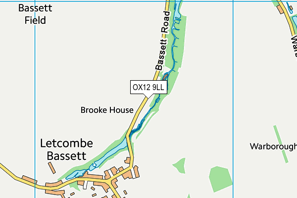 OX12 9LL map - OS VectorMap District (Ordnance Survey)