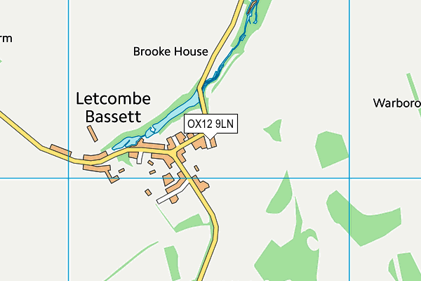 OX12 9LN map - OS VectorMap District (Ordnance Survey)