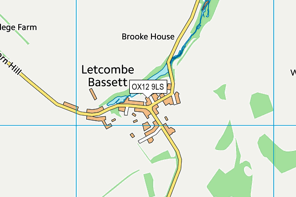 OX12 9LS map - OS VectorMap District (Ordnance Survey)