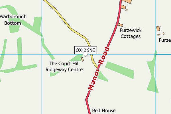 OX12 9NE map - OS VectorMap District (Ordnance Survey)