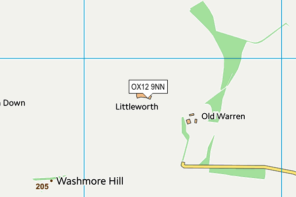 OX12 9NN map - OS VectorMap District (Ordnance Survey)