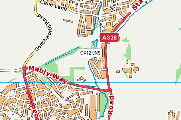 OX12 9NS map - OS VectorMap District (Ordnance Survey)