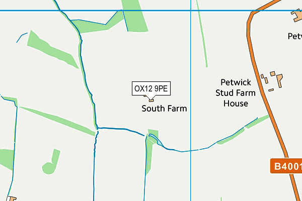 OX12 9PE map - OS VectorMap District (Ordnance Survey)