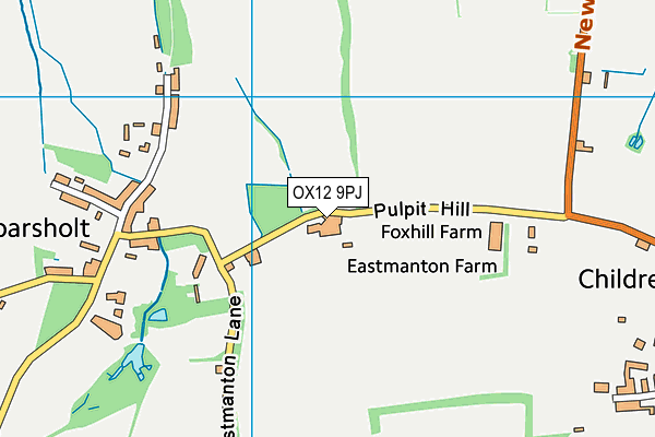 OX12 9PJ map - OS VectorMap District (Ordnance Survey)