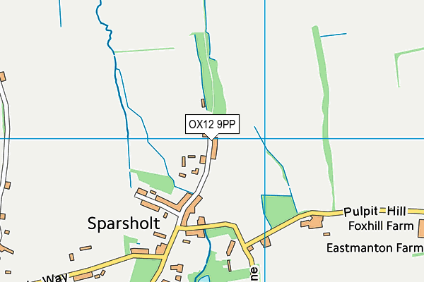 OX12 9PP map - OS VectorMap District (Ordnance Survey)