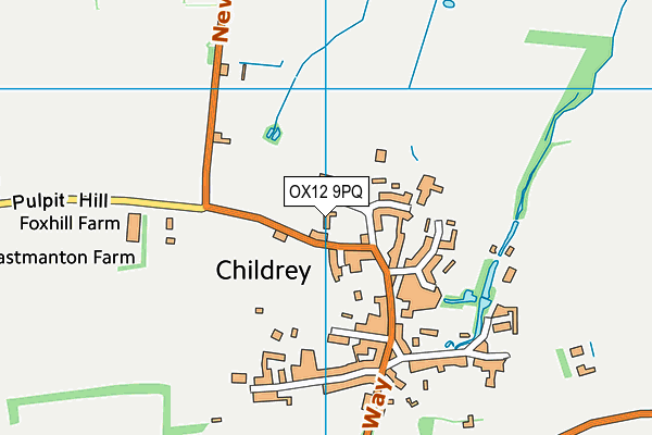 OX12 9PQ map - OS VectorMap District (Ordnance Survey)