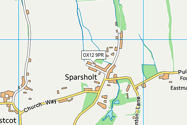 OX12 9PR map - OS VectorMap District (Ordnance Survey)