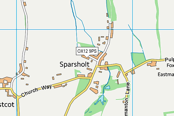 OX12 9PS map - OS VectorMap District (Ordnance Survey)