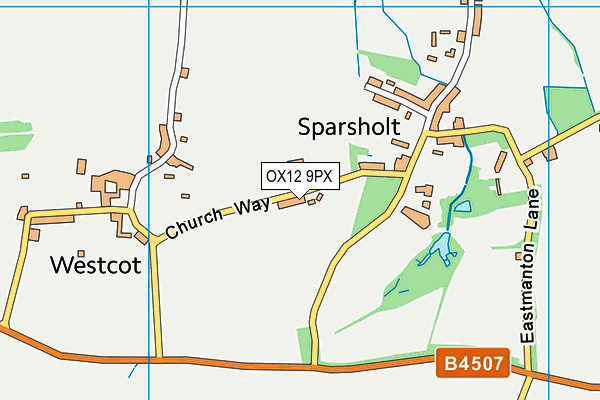 OX12 9PX map - OS VectorMap District (Ordnance Survey)