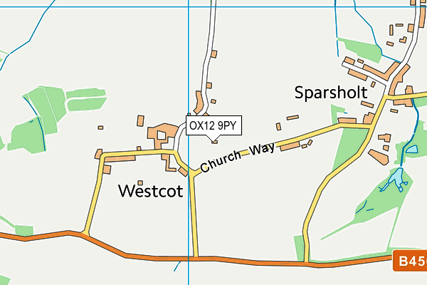 OX12 9PY map - OS VectorMap District (Ordnance Survey)