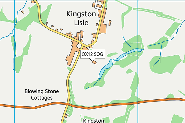 OX12 9QG map - OS VectorMap District (Ordnance Survey)