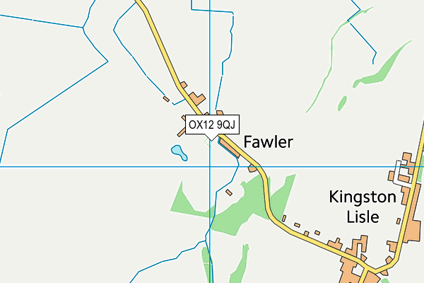 OX12 9QJ map - OS VectorMap District (Ordnance Survey)