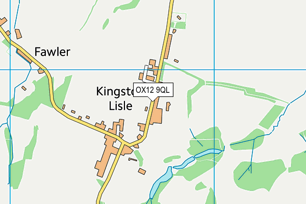 OX12 9QL map - OS VectorMap District (Ordnance Survey)