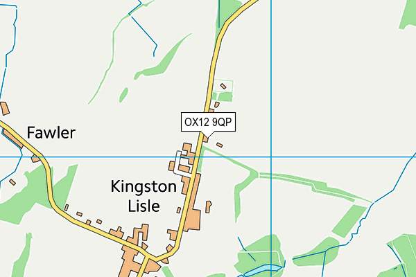 OX12 9QP map - OS VectorMap District (Ordnance Survey)