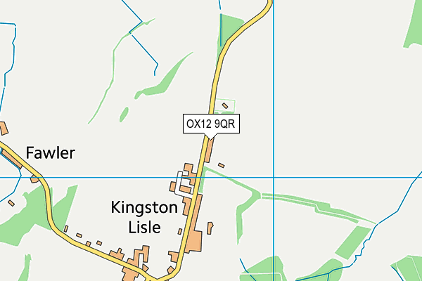 OX12 9QR map - OS VectorMap District (Ordnance Survey)