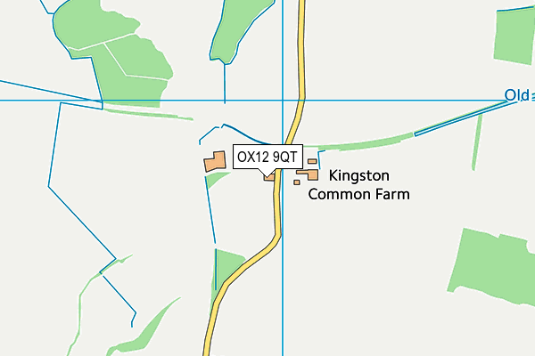 OX12 9QT map - OS VectorMap District (Ordnance Survey)