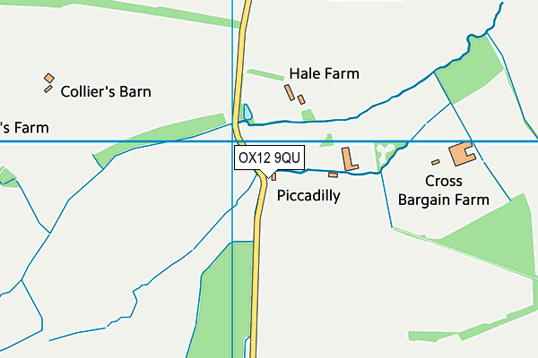 OX12 9QU map - OS VectorMap District (Ordnance Survey)