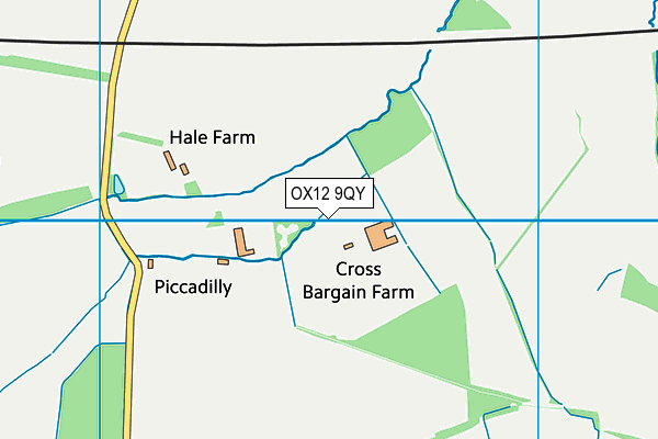 OX12 9QY map - OS VectorMap District (Ordnance Survey)