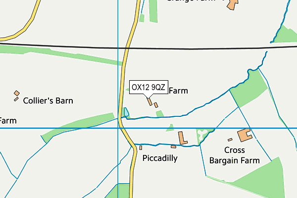 OX12 9QZ map - OS VectorMap District (Ordnance Survey)