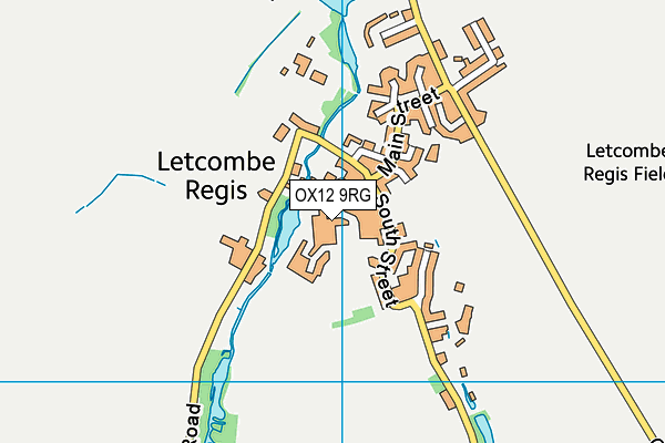 OX12 9RG map - OS VectorMap District (Ordnance Survey)