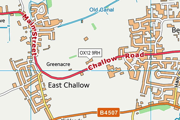 OX12 9RH map - OS VectorMap District (Ordnance Survey)