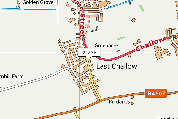 OX12 9RJ map - OS VectorMap District (Ordnance Survey)