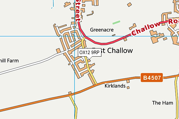 OX12 9RP map - OS VectorMap District (Ordnance Survey)