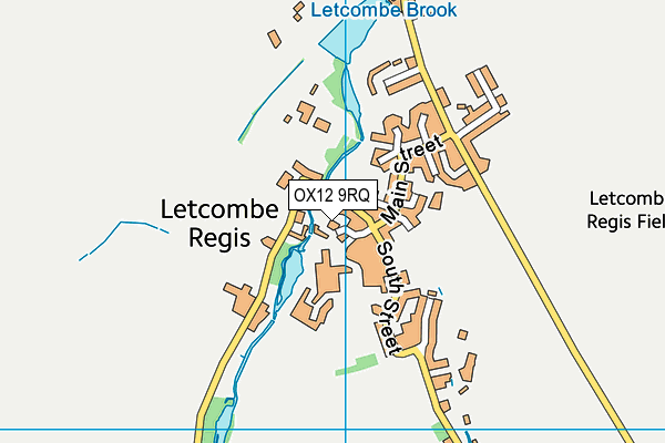 OX12 9RQ map - OS VectorMap District (Ordnance Survey)