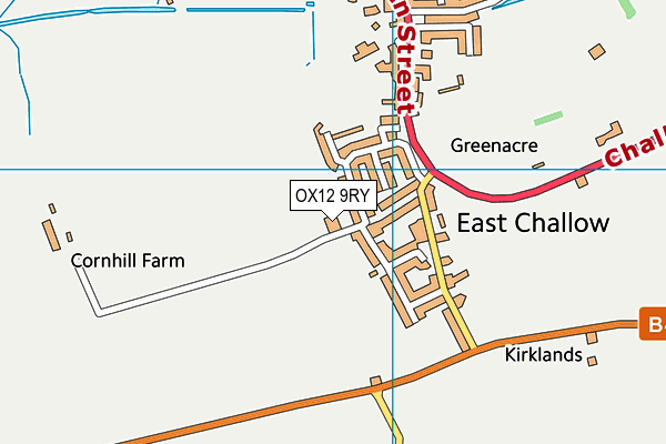 OX12 9RY map - OS VectorMap District (Ordnance Survey)