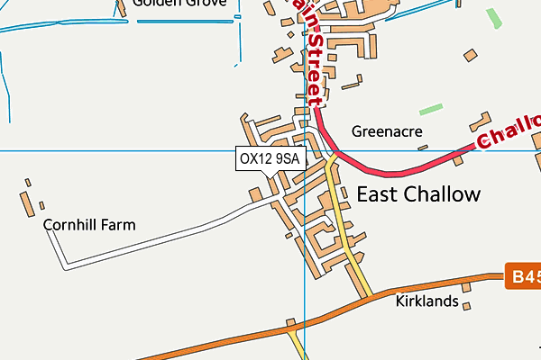 OX12 9SA map - OS VectorMap District (Ordnance Survey)