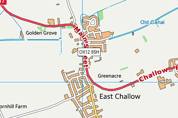 OX12 9SH map - OS VectorMap District (Ordnance Survey)