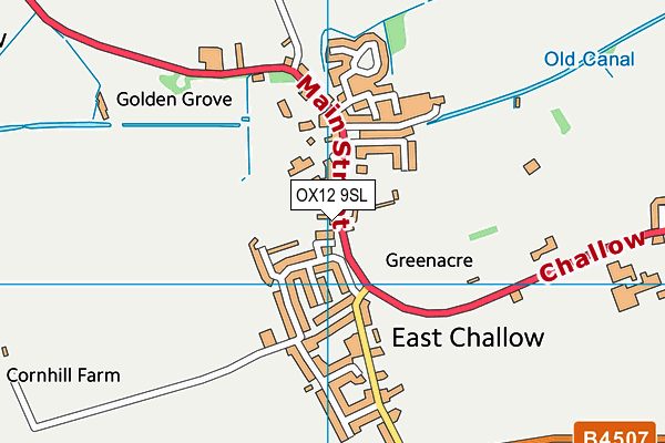 OX12 9SL map - OS VectorMap District (Ordnance Survey)