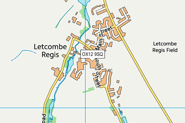 OX12 9SQ map - OS VectorMap District (Ordnance Survey)