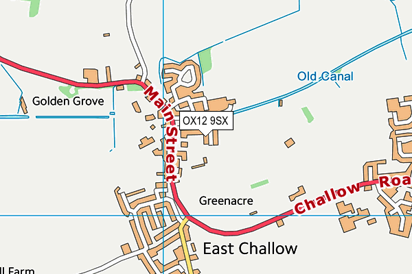 OX12 9SX map - OS VectorMap District (Ordnance Survey)