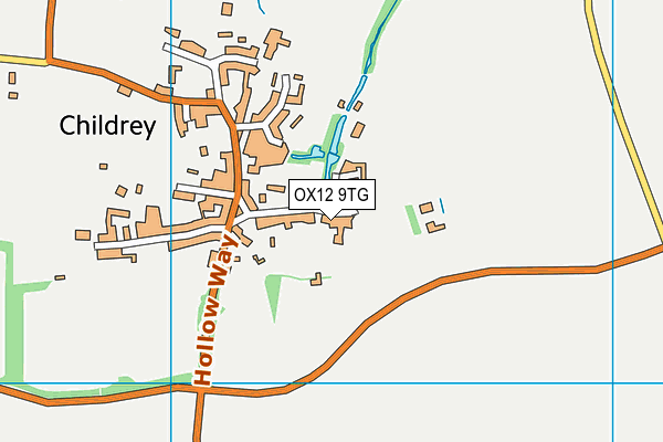 OX12 9TG map - OS VectorMap District (Ordnance Survey)