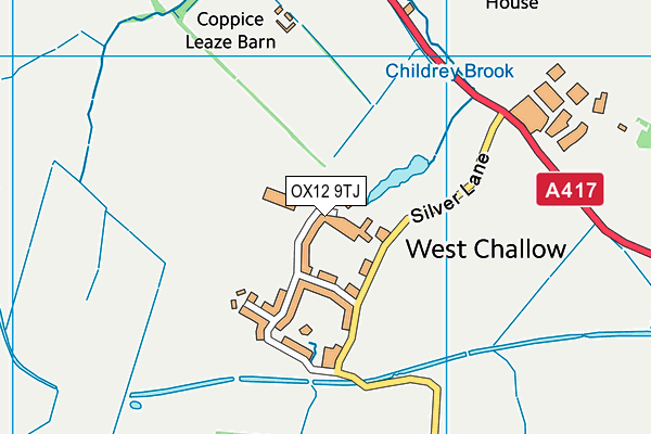 OX12 9TJ map - OS VectorMap District (Ordnance Survey)